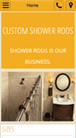 Mobile Screenshot of customshowerrods.com